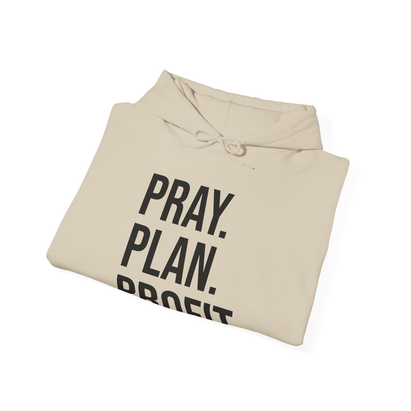 Motivational Hooded Sweatshirt, Cozy Unisex Hoodie with 'Pray. Plan. Profit.' Design, Gift for Entrepreneurs, Inspirational Clothing, [...]